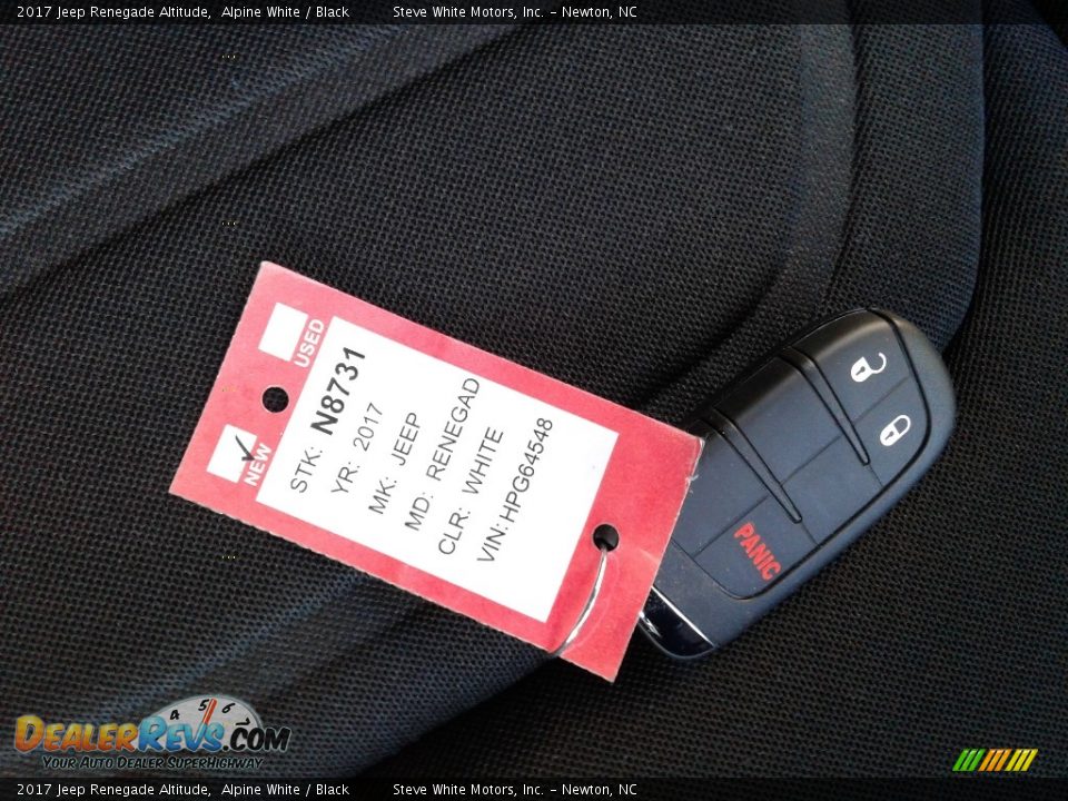 2017 Jeep Renegade Altitude Alpine White / Black Photo #25