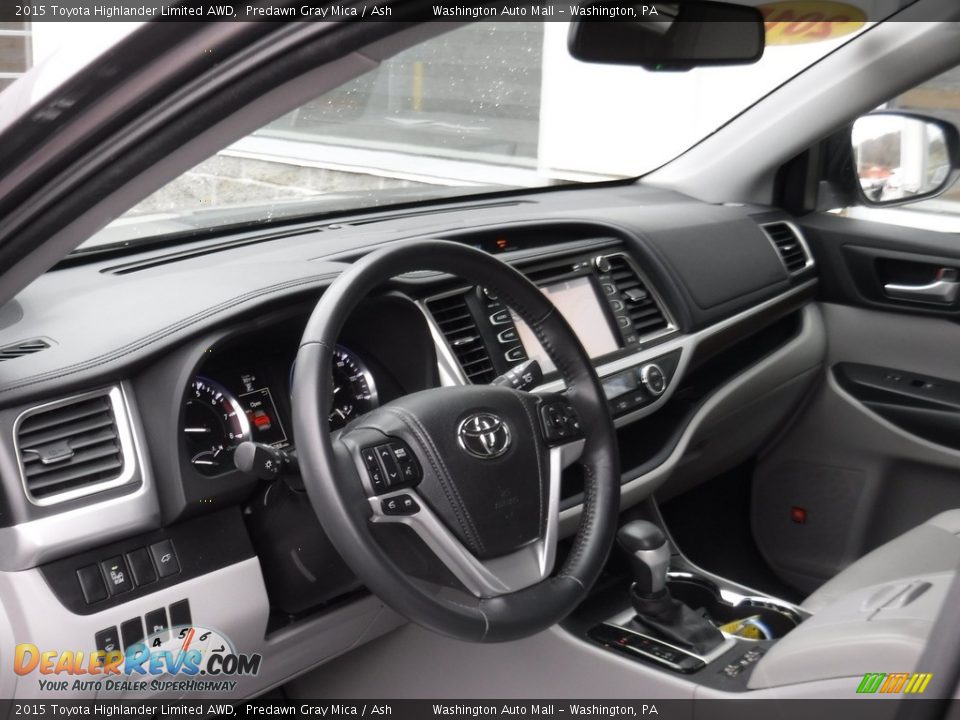 2015 Toyota Highlander Limited AWD Predawn Gray Mica / Ash Photo #13