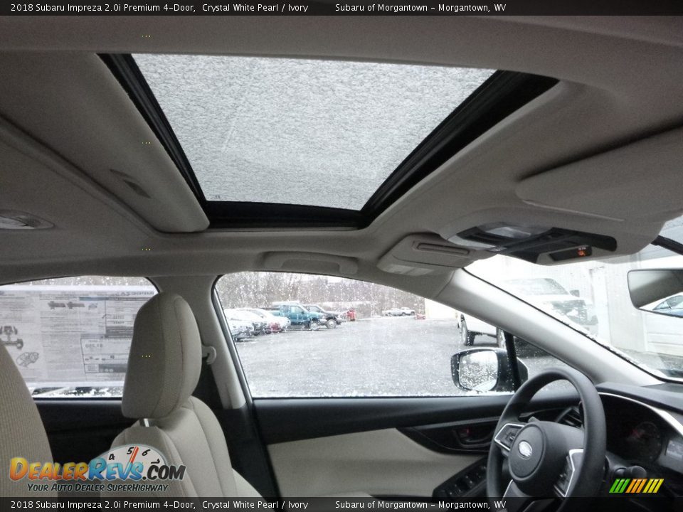 2018 Subaru Impreza 2.0i Premium 4-Door Crystal White Pearl / Ivory Photo #5