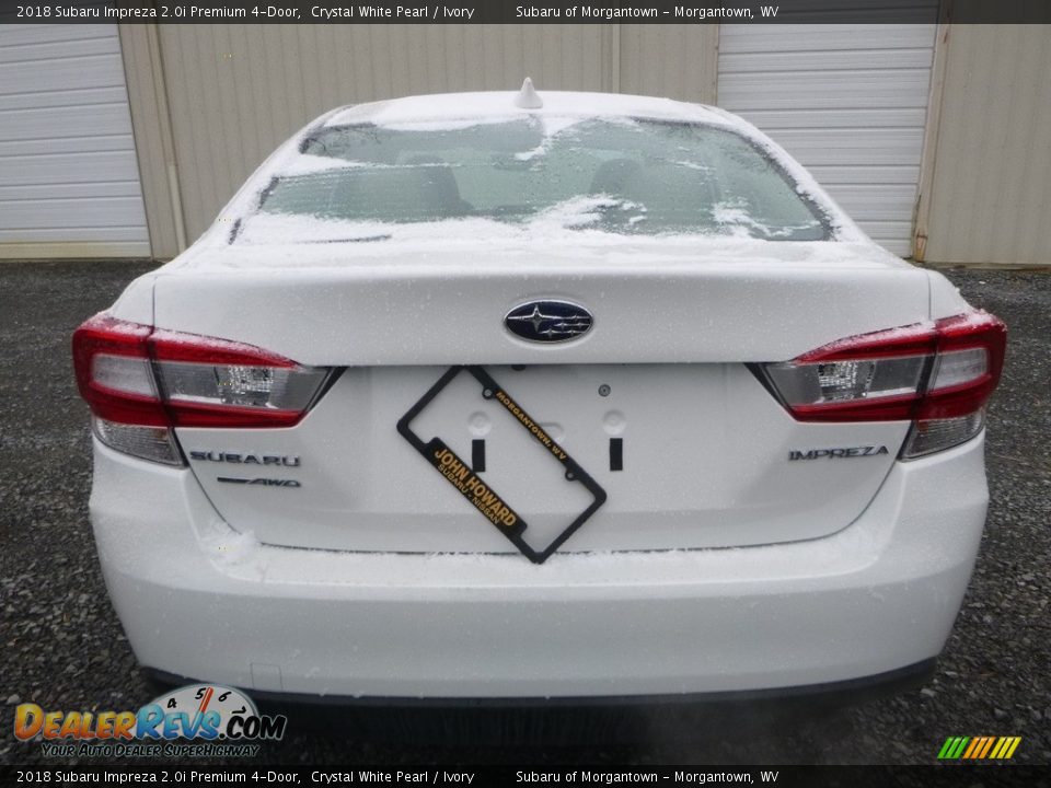 2018 Subaru Impreza 2.0i Premium 4-Door Crystal White Pearl / Ivory Photo #9