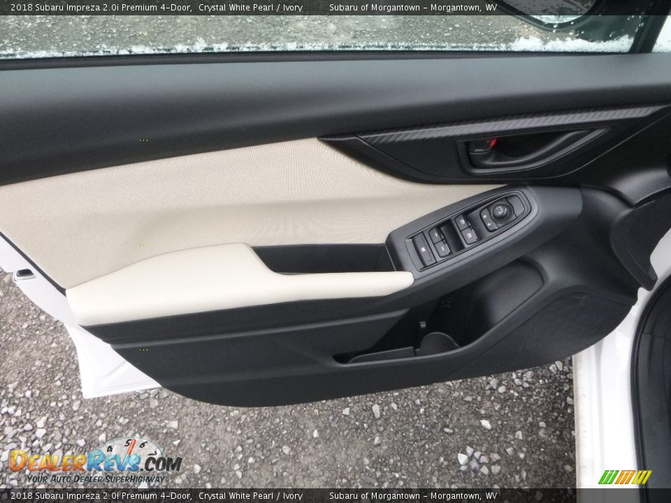 2018 Subaru Impreza 2.0i Premium 4-Door Crystal White Pearl / Ivory Photo #14