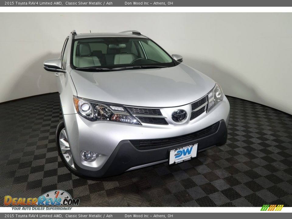 2015 Toyota RAV4 Limited AWD Classic Silver Metallic / Ash Photo #7