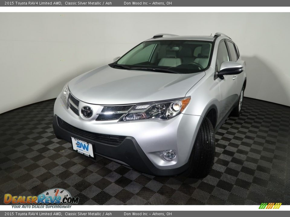 2015 Toyota RAV4 Limited AWD Classic Silver Metallic / Ash Photo #9