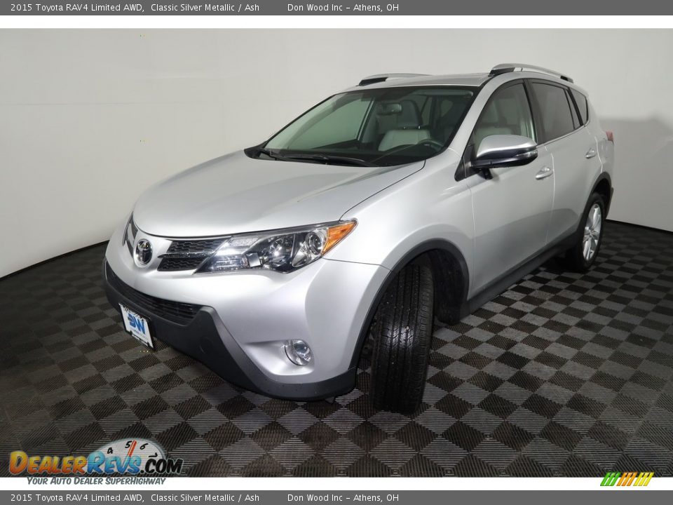 2015 Toyota RAV4 Limited AWD Classic Silver Metallic / Ash Photo #10