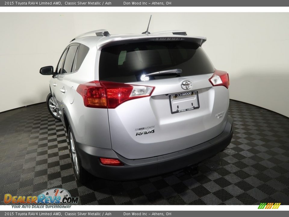 2015 Toyota RAV4 Limited AWD Classic Silver Metallic / Ash Photo #12