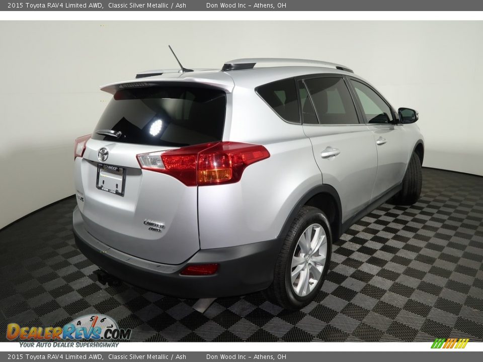2015 Toyota RAV4 Limited AWD Classic Silver Metallic / Ash Photo #15