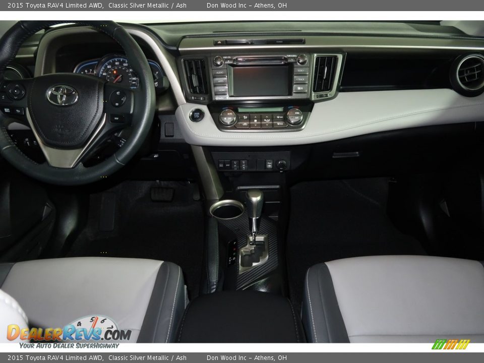2015 Toyota RAV4 Limited AWD Classic Silver Metallic / Ash Photo #16