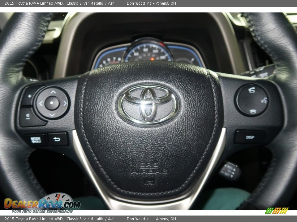 2015 Toyota RAV4 Limited AWD Classic Silver Metallic / Ash Photo #17