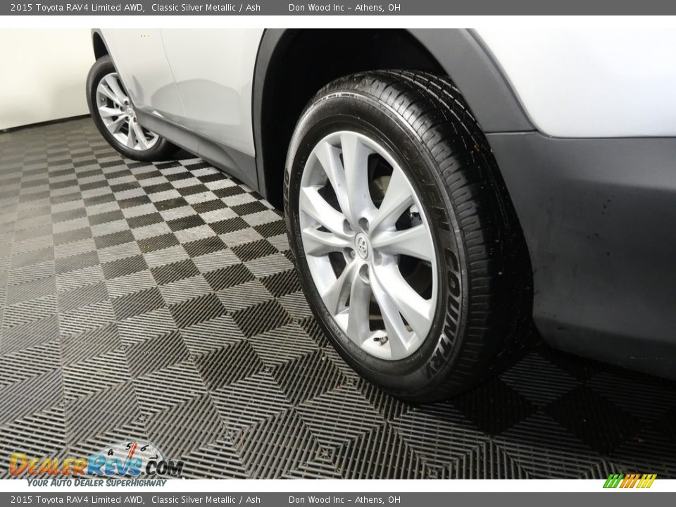 2015 Toyota RAV4 Limited AWD Classic Silver Metallic / Ash Photo #21