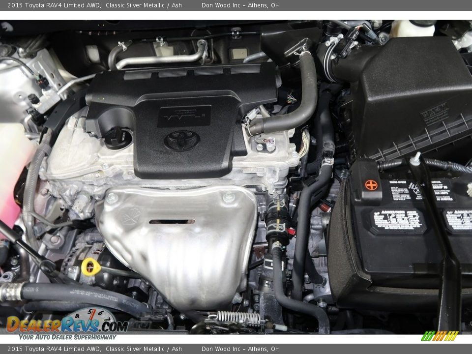 2015 Toyota RAV4 Limited AWD Classic Silver Metallic / Ash Photo #25