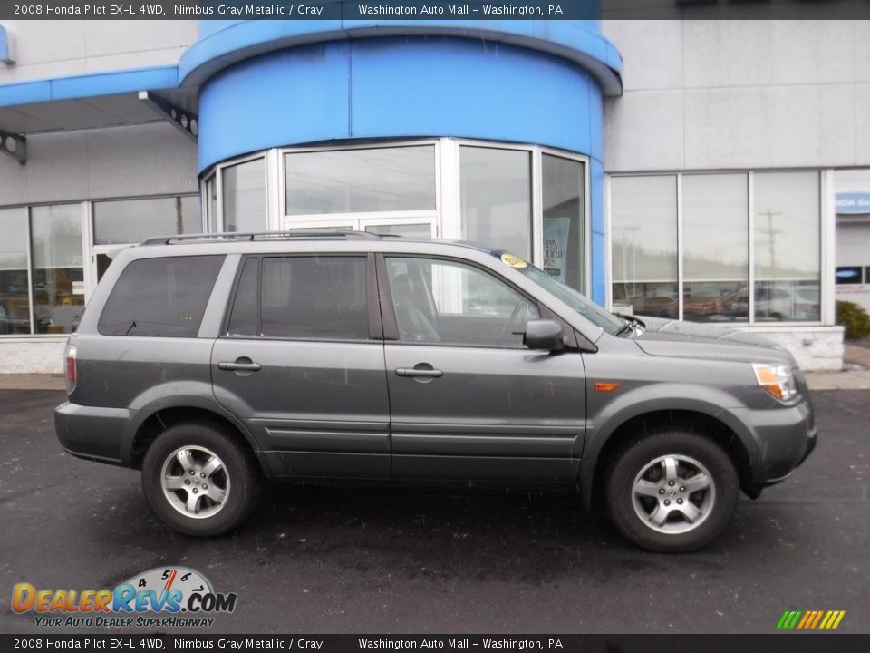 2008 Honda Pilot EX-L 4WD Nimbus Gray Metallic / Gray Photo #2