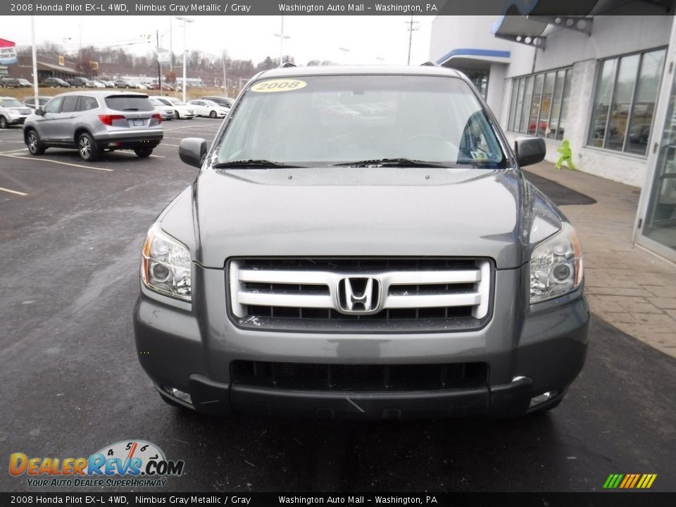 2008 Honda Pilot EX-L 4WD Nimbus Gray Metallic / Gray Photo #4