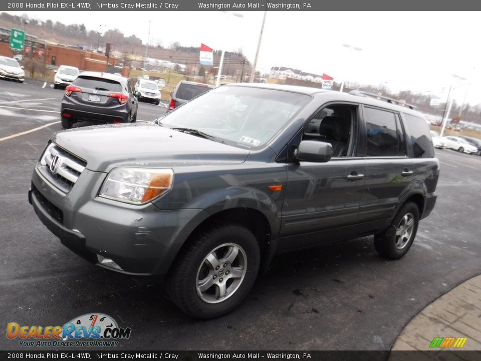 2008 Honda Pilot EX-L 4WD Nimbus Gray Metallic / Gray Photo #5