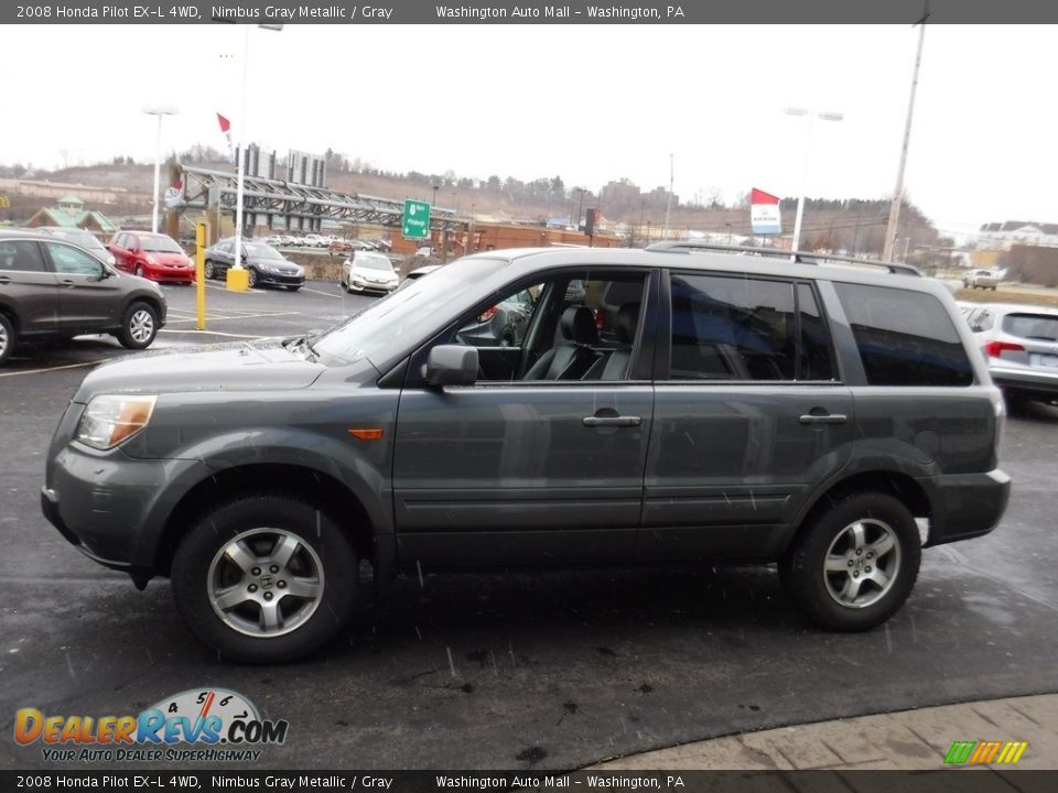 2008 Honda Pilot EX-L 4WD Nimbus Gray Metallic / Gray Photo #6