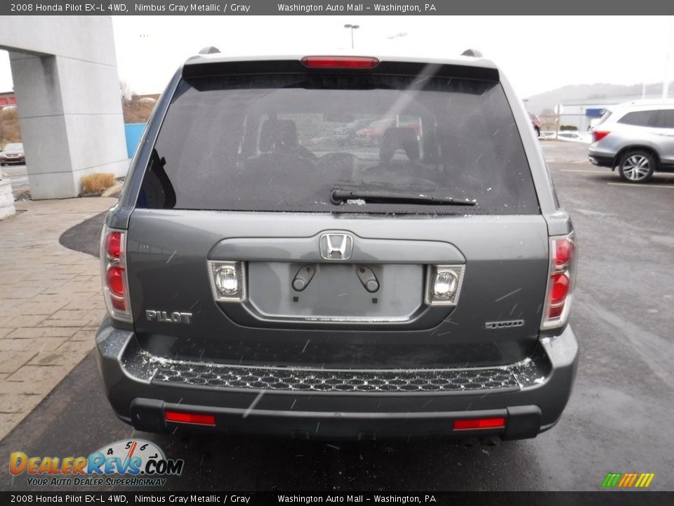 2008 Honda Pilot EX-L 4WD Nimbus Gray Metallic / Gray Photo #8