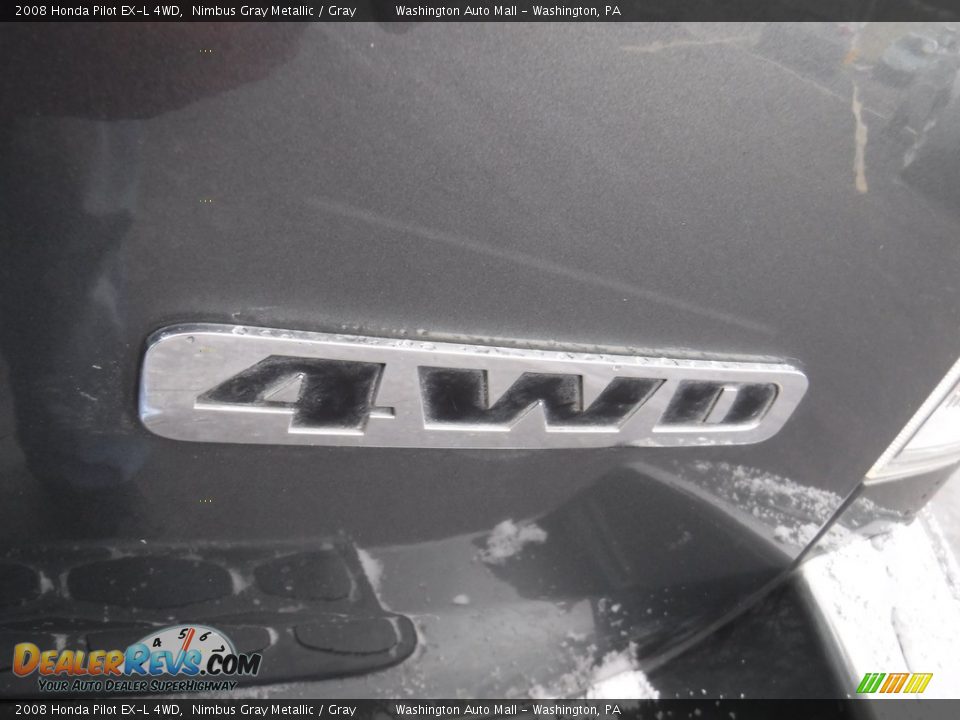 2008 Honda Pilot EX-L 4WD Nimbus Gray Metallic / Gray Photo #9