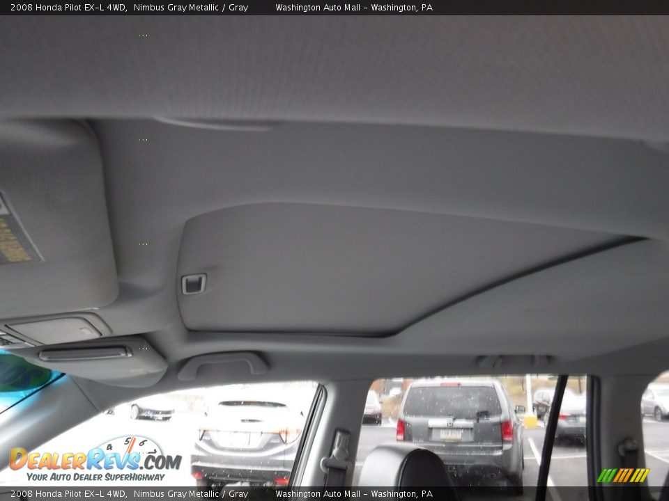 2008 Honda Pilot EX-L 4WD Nimbus Gray Metallic / Gray Photo #10