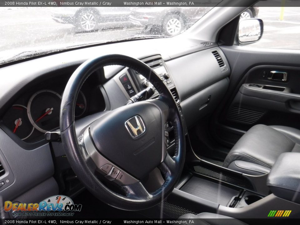 2008 Honda Pilot EX-L 4WD Nimbus Gray Metallic / Gray Photo #11