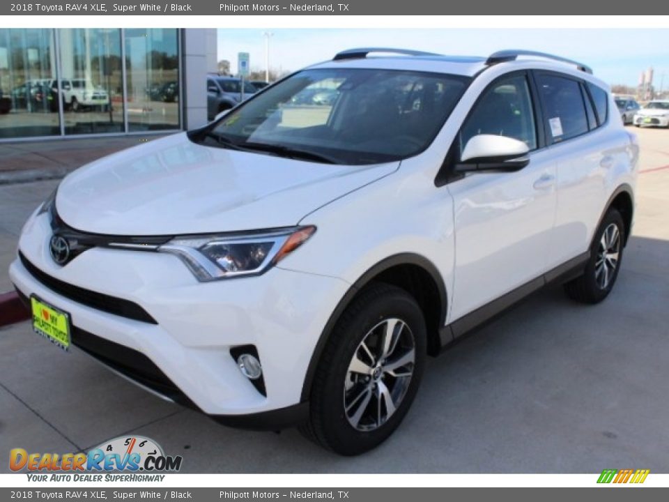 2018 Toyota RAV4 XLE Super White / Black Photo #3