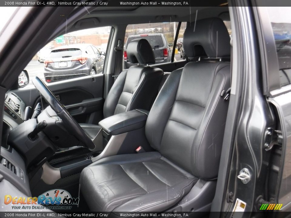 2008 Honda Pilot EX-L 4WD Nimbus Gray Metallic / Gray Photo #13