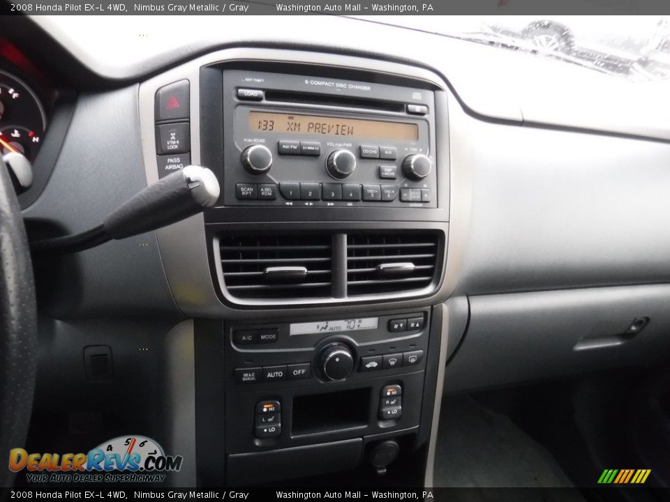 2008 Honda Pilot EX-L 4WD Nimbus Gray Metallic / Gray Photo #16