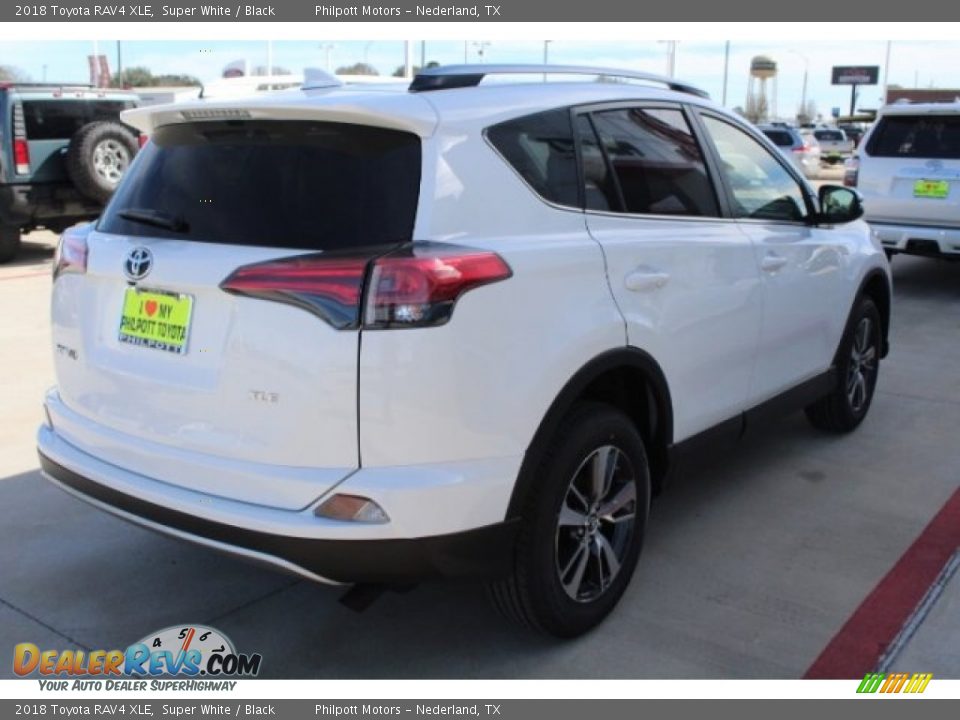 2018 Toyota RAV4 XLE Super White / Black Photo #8