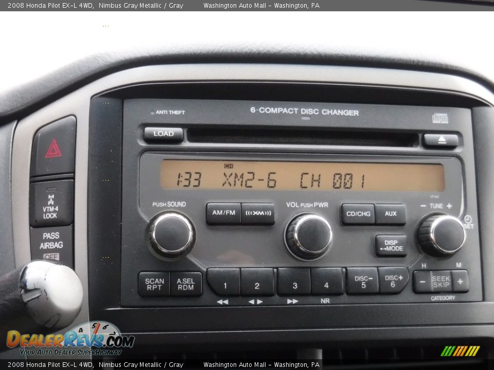 2008 Honda Pilot EX-L 4WD Nimbus Gray Metallic / Gray Photo #17