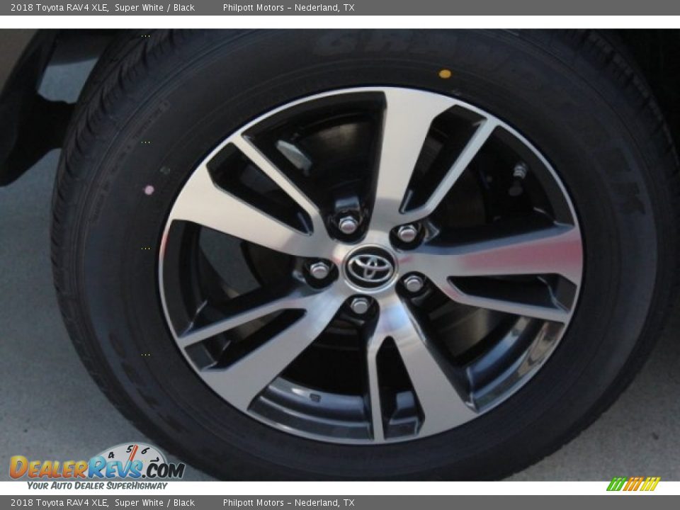 2018 Toyota RAV4 XLE Super White / Black Photo #9