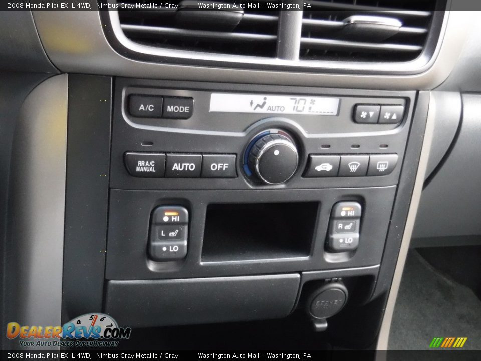 2008 Honda Pilot EX-L 4WD Nimbus Gray Metallic / Gray Photo #18