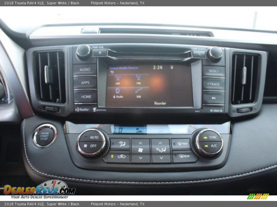 2018 Toyota RAV4 XLE Super White / Black Photo #15