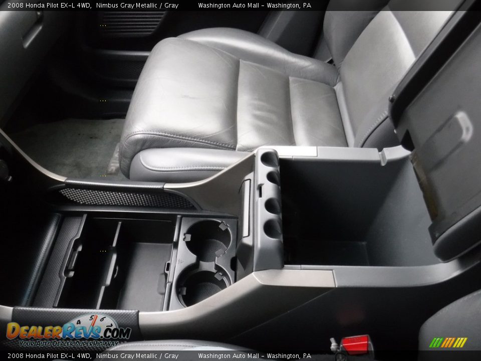 2008 Honda Pilot EX-L 4WD Nimbus Gray Metallic / Gray Photo #21