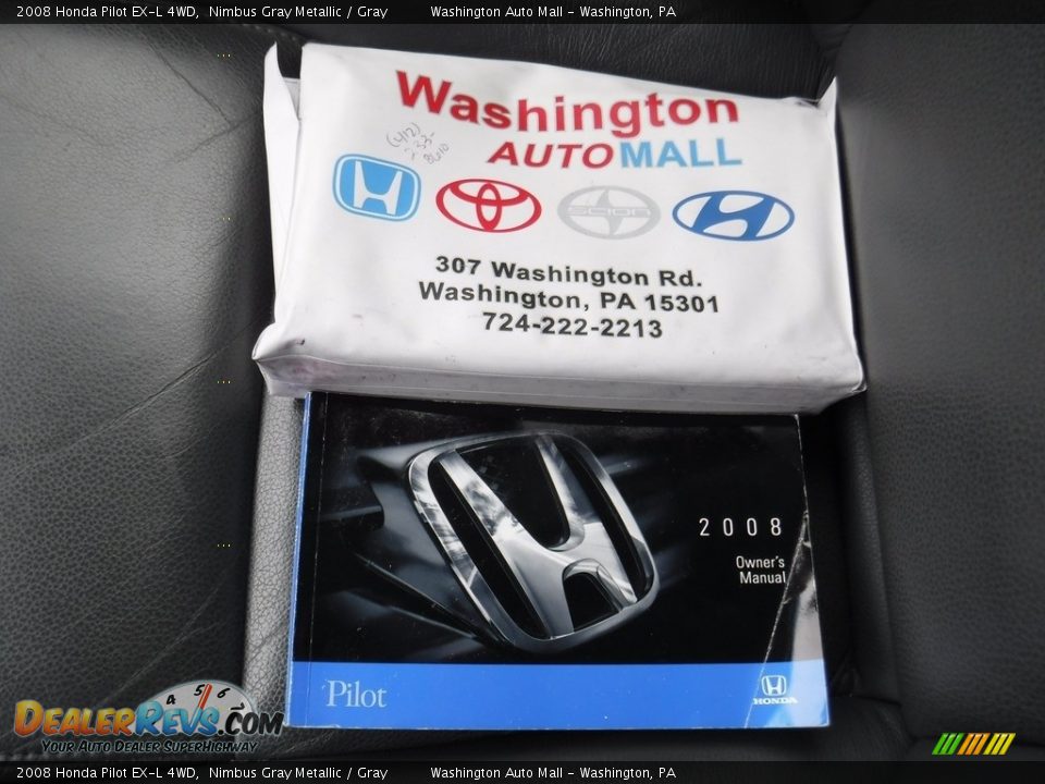 2008 Honda Pilot EX-L 4WD Nimbus Gray Metallic / Gray Photo #25