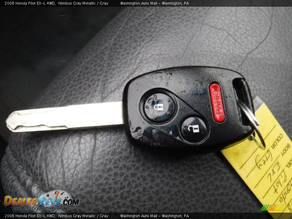 2008 Honda Pilot EX-L 4WD Nimbus Gray Metallic / Gray Photo #26