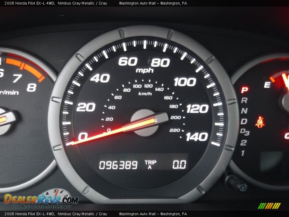 2008 Honda Pilot EX-L 4WD Nimbus Gray Metallic / Gray Photo #28