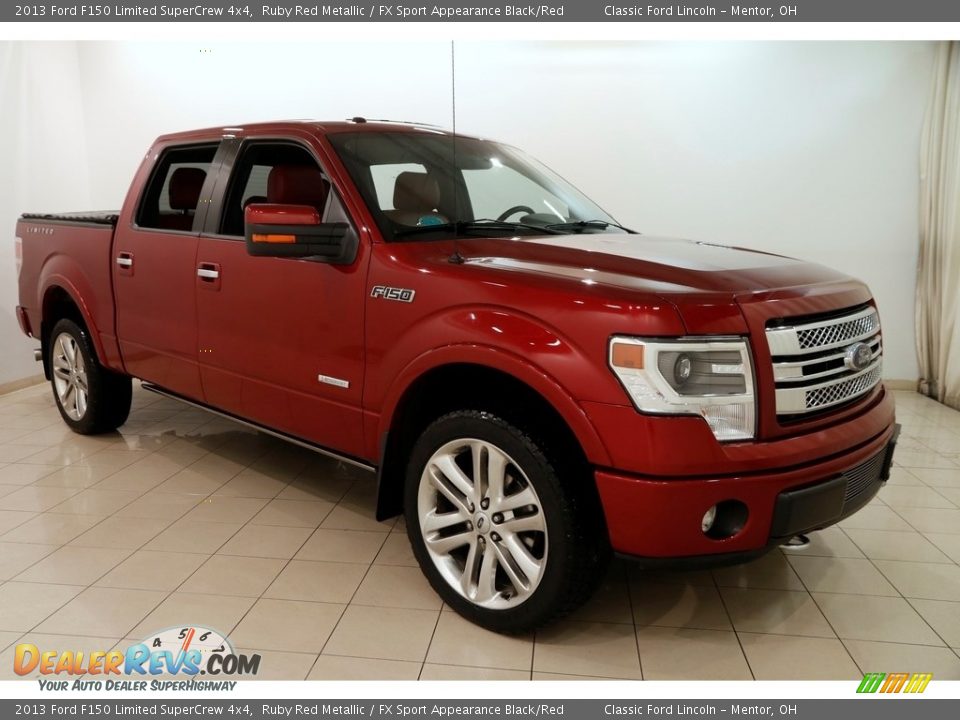 2013 Ford F150 Limited SuperCrew 4x4 Ruby Red Metallic / FX Sport Appearance Black/Red Photo #1
