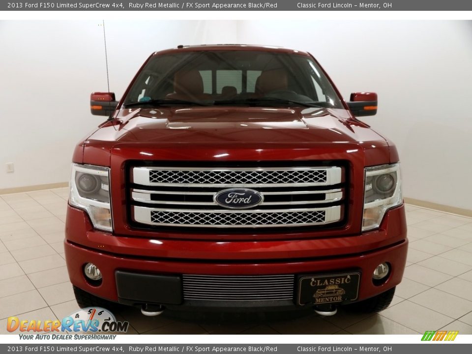 2013 Ford F150 Limited SuperCrew 4x4 Ruby Red Metallic / FX Sport Appearance Black/Red Photo #2