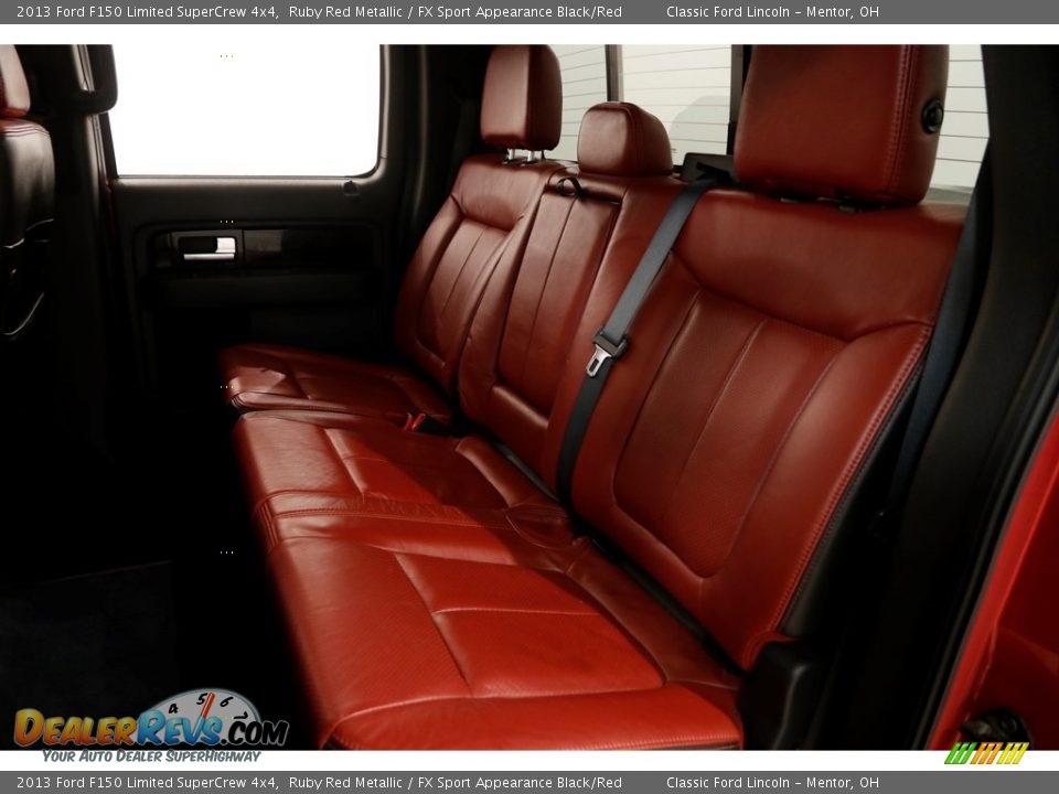2013 Ford F150 Limited SuperCrew 4x4 Ruby Red Metallic / FX Sport Appearance Black/Red Photo #26