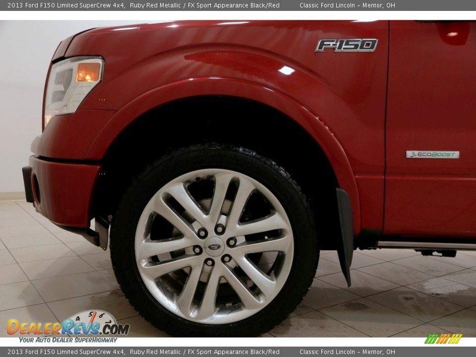2013 Ford F150 Limited SuperCrew 4x4 Ruby Red Metallic / FX Sport Appearance Black/Red Photo #30