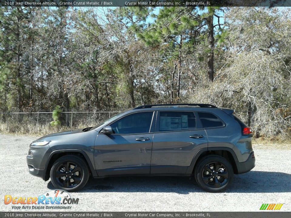 2018 Jeep Cherokee Altitude Granite Crystal Metallic / Black Photo #2