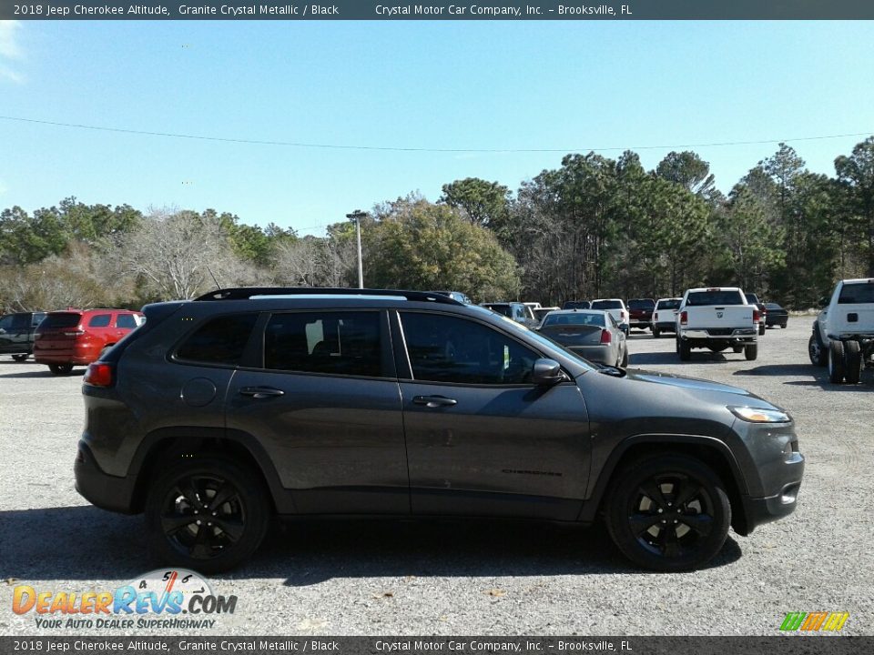 2018 Jeep Cherokee Altitude Granite Crystal Metallic / Black Photo #6