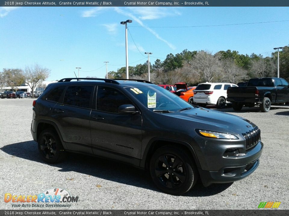 2018 Jeep Cherokee Altitude Granite Crystal Metallic / Black Photo #7