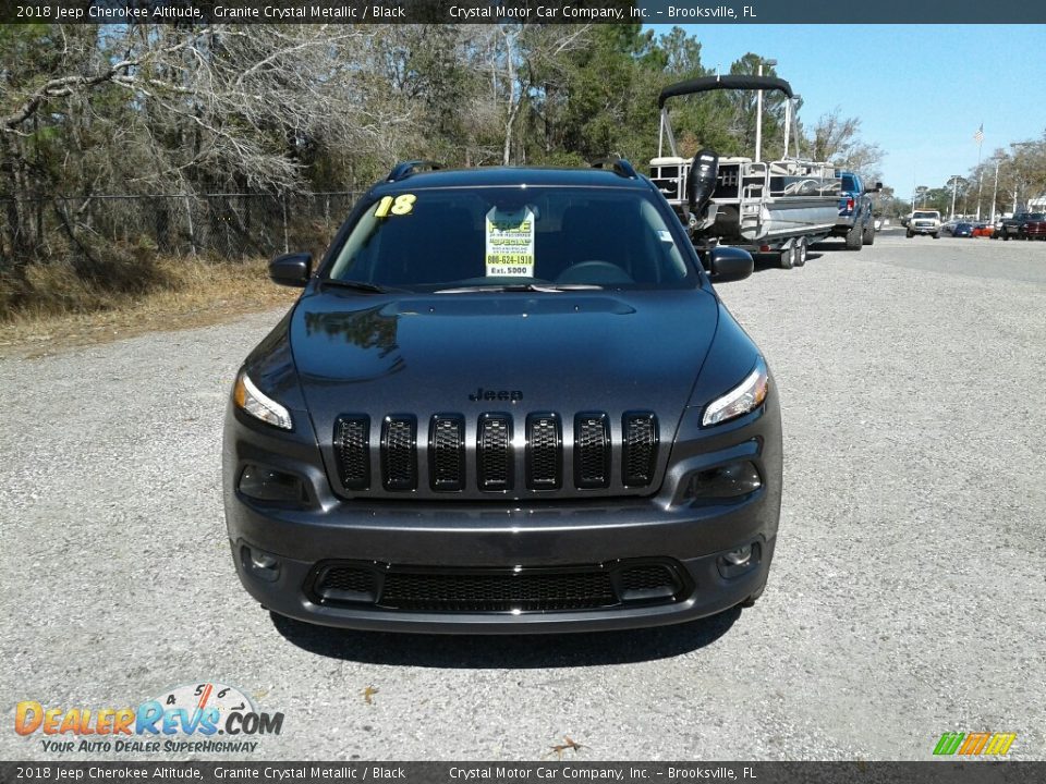 2018 Jeep Cherokee Altitude Granite Crystal Metallic / Black Photo #8
