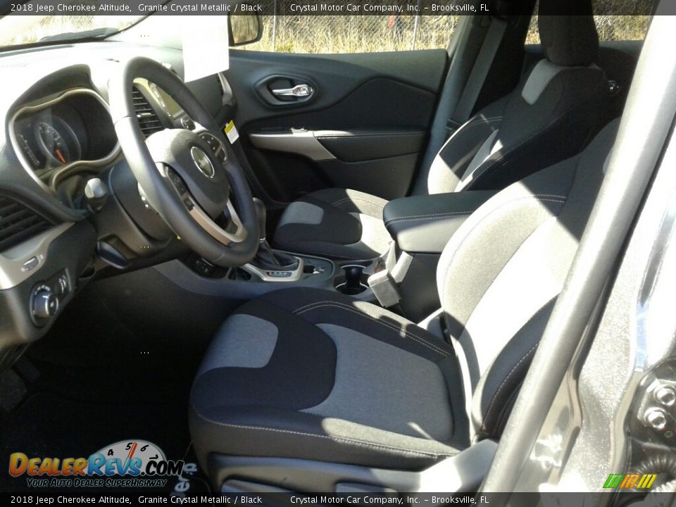 2018 Jeep Cherokee Altitude Granite Crystal Metallic / Black Photo #9