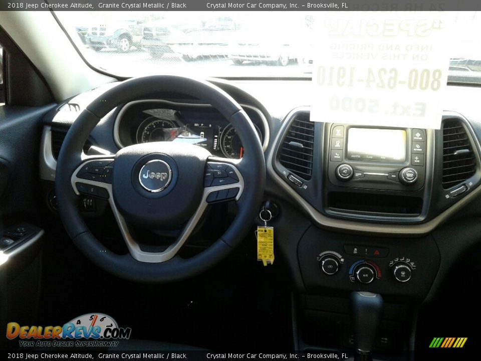 2018 Jeep Cherokee Altitude Granite Crystal Metallic / Black Photo #13