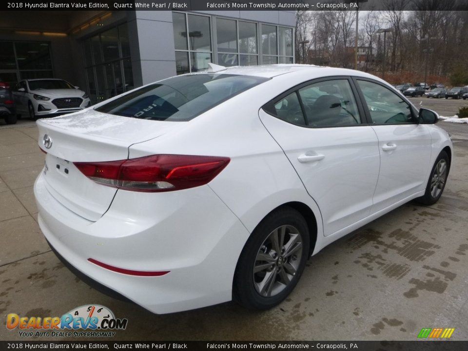 2018 Hyundai Elantra Value Edition Quartz White Pearl / Black Photo #2