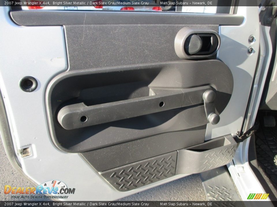 2007 Jeep Wrangler X 4x4 Bright Silver Metallic / Dark Slate Gray/Medium Slate Gray Photo #11