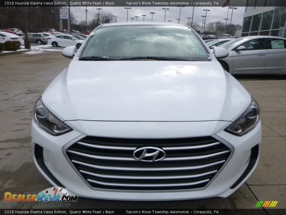 2018 Hyundai Elantra Value Edition Quartz White Pearl / Black Photo #4