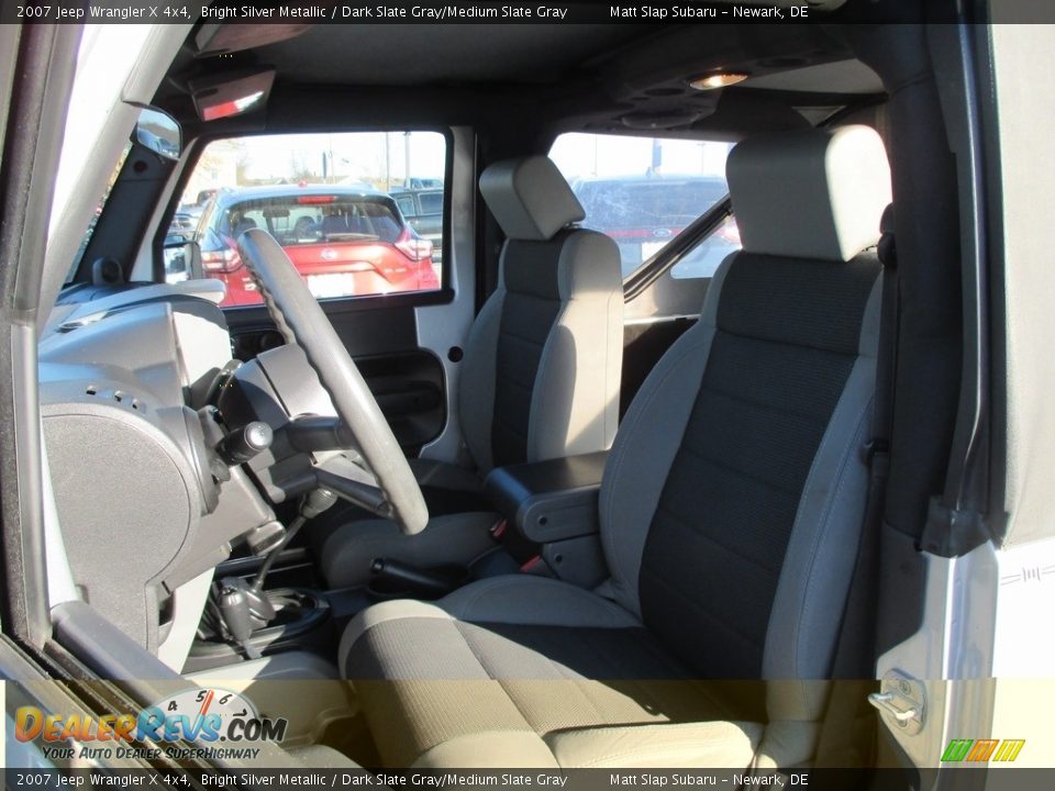 2007 Jeep Wrangler X 4x4 Bright Silver Metallic / Dark Slate Gray/Medium Slate Gray Photo #12