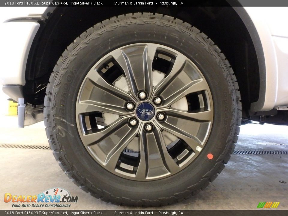 2018 Ford F150 XLT SuperCab 4x4 Ingot Silver / Black Photo #5
