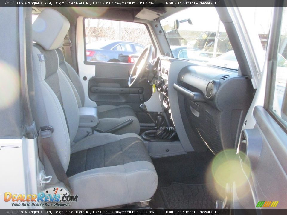 2007 Jeep Wrangler X 4x4 Bright Silver Metallic / Dark Slate Gray/Medium Slate Gray Photo #15
